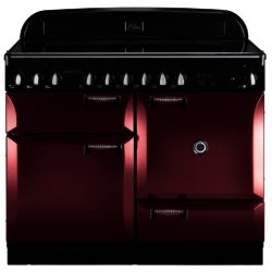 Rangemaster Elan 110cm Electric Ceramic 101200 Range Cooker in Cranberry with Ceramic Hob